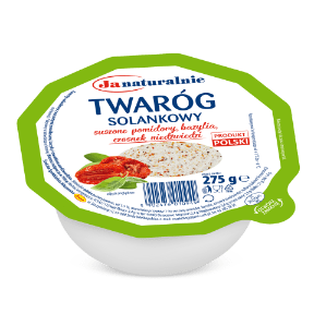JANA Twaróg solankowy z suszonymi pomidorami, bazylią i czosnkiem niedźwiedzim