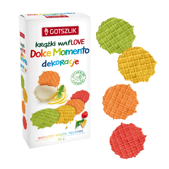 GOTSZLIK Kolorowe wafle do lodów