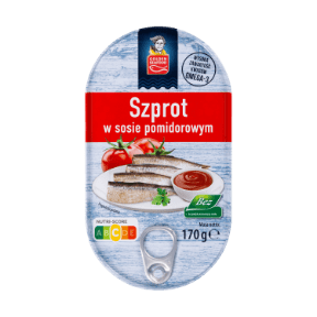 GOLDEN SEAFOOD Szproty w sosie pomidorowym