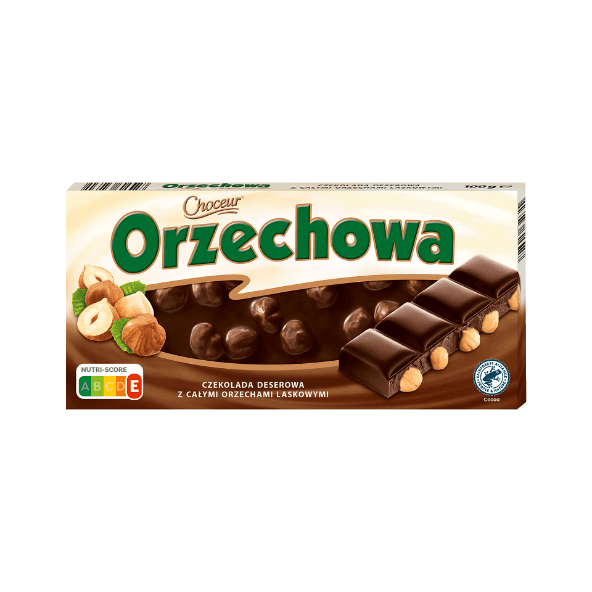 CHOCEUR Czekolada deserowa z całymi orzechami laskowymi