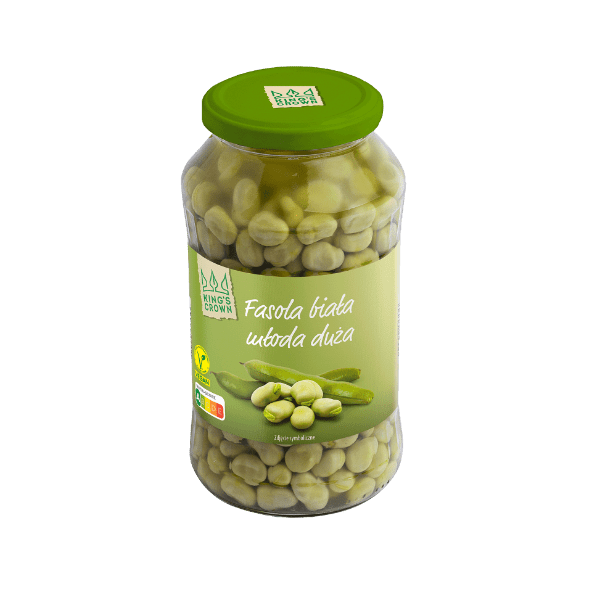 KING'S CROWN Młoda duża fasola biała