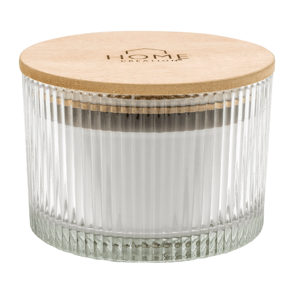 HOME CREATION Świeca zapachowa premium z drewnianym knotem