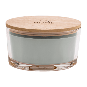 HOME CREATION Świeca zapachowa premium z drewnianym knotem