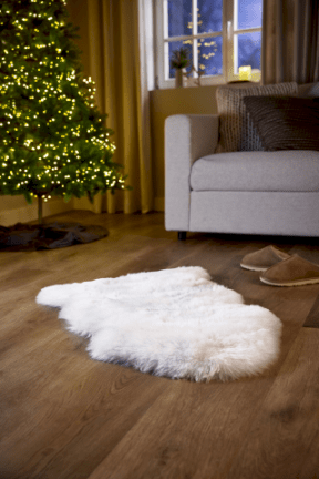 HOME CREATION Dywan ze skóry jagnięcej