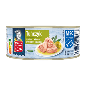 GOLDEN SEAFOOD Tuńczyk w oliwie z oliwek z pierwszego tłoczenia