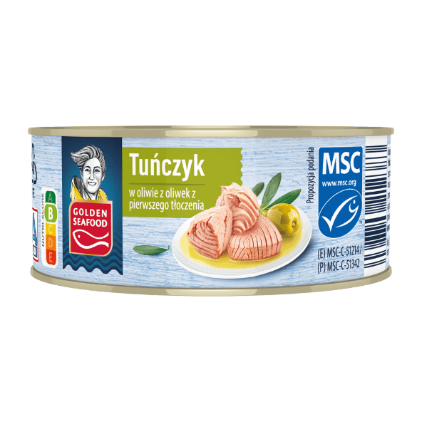 GOLDEN SEAFOOD Tuńczyk w oliwie z oliwek z pierwszego tłoczenia