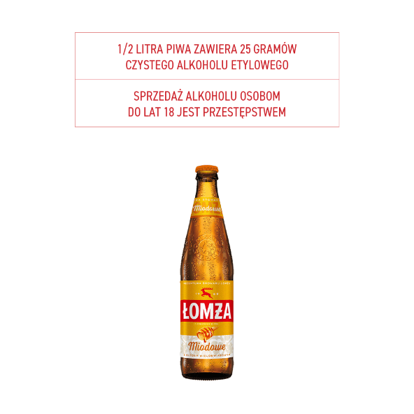 Piwo Łomża Miodowe
