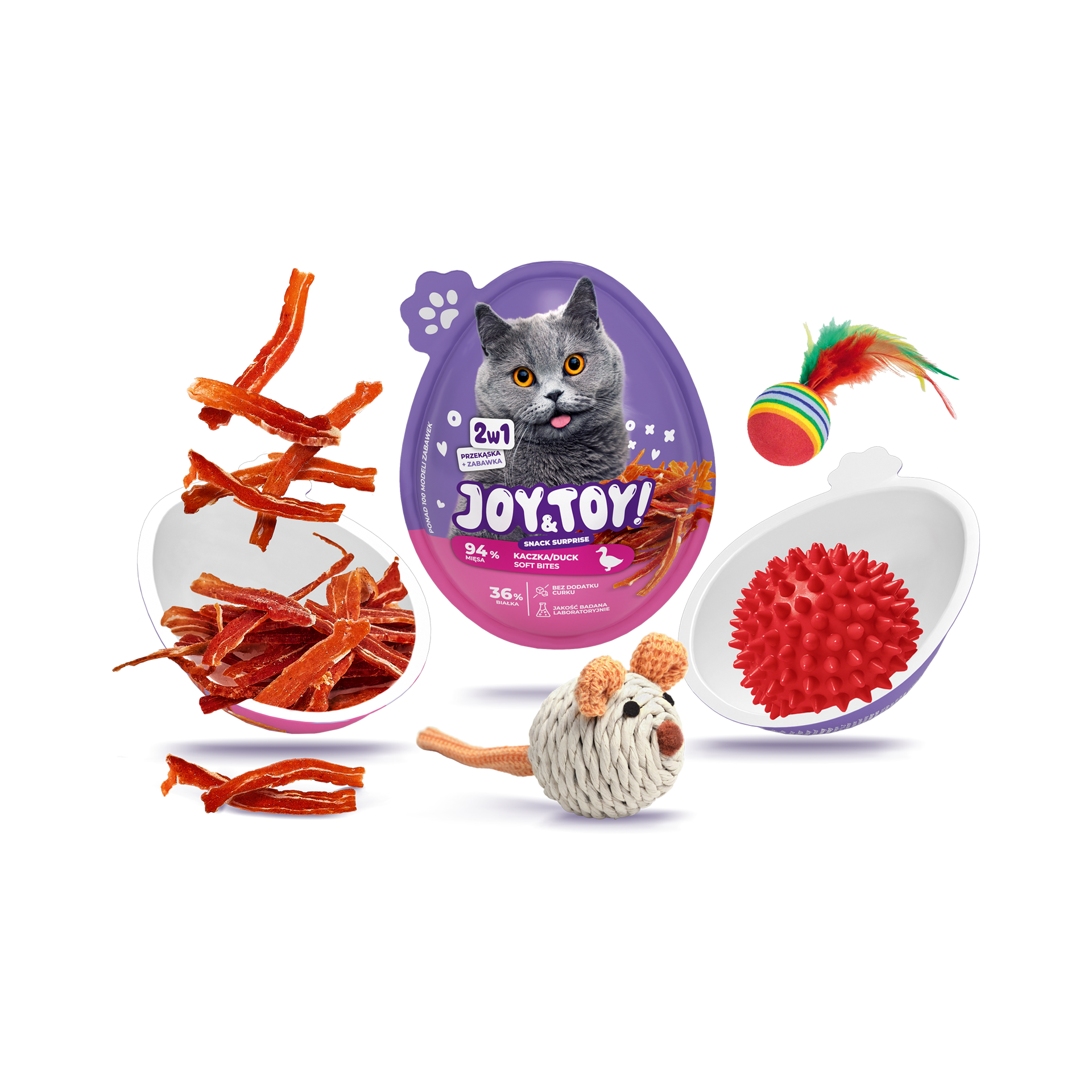 JOY & TOY Jajko niespodzianka dla kota Niska cena w ALDI