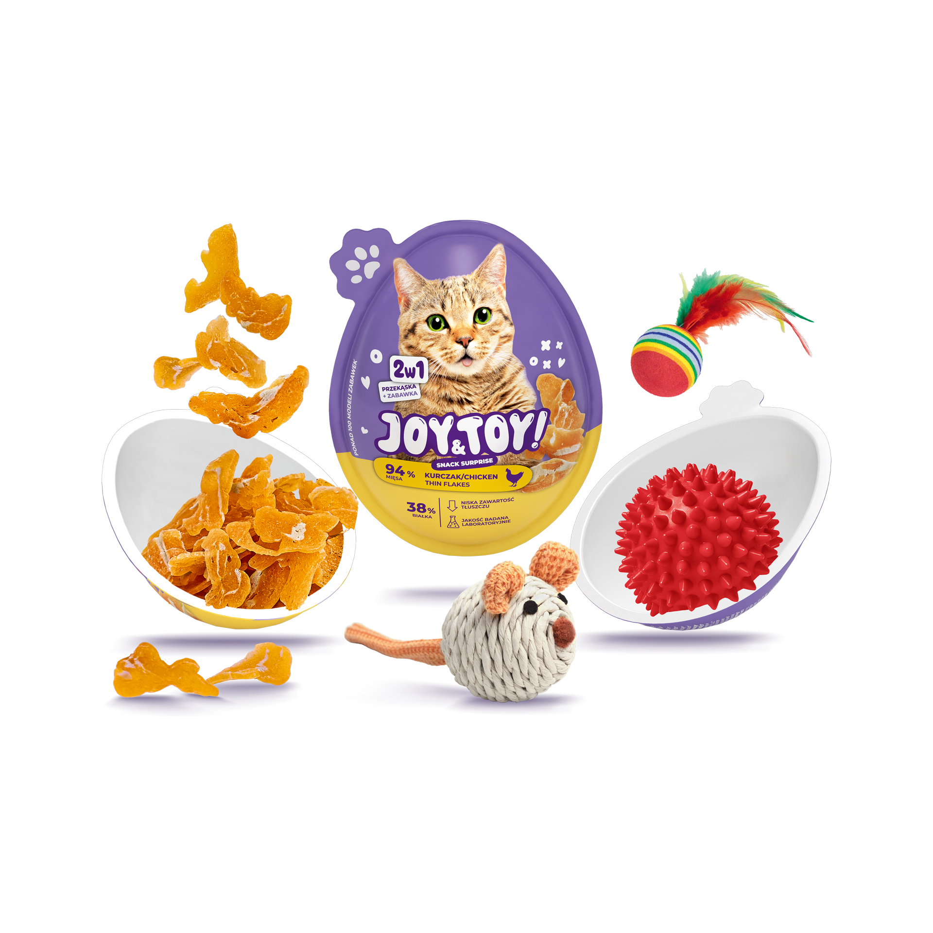 JOY & TOY Jajko niespodzianka dla kota Niska cena w ALDI