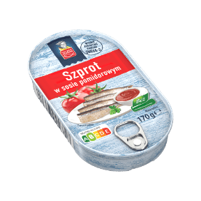 GOLDEN SEAFOOD Szproty w sosie pomidorowym