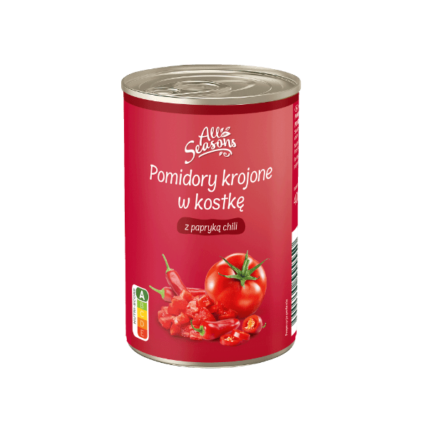 ALL SEASONS Pomidory krojone z dodatkami