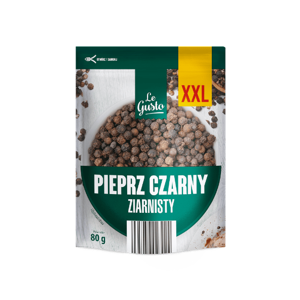 LE GUSTO Pieprz czarny ziarnisty XXL