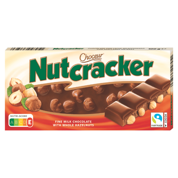 CHOCEUR Czekolada mleczna z całymi orzechami laskowymi