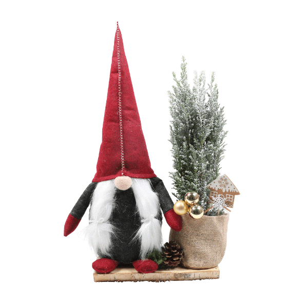 GARDENLINE Świąteczny skrzat z cyprysikiem