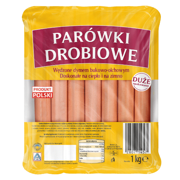 Parówki drobiowe