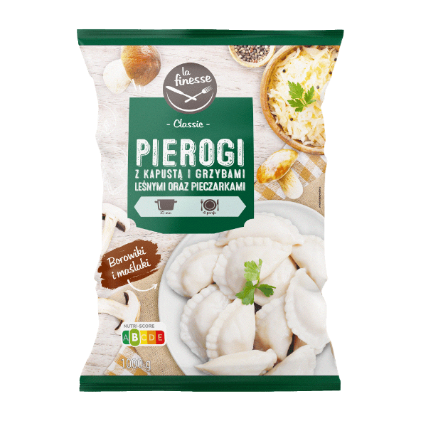 LA FINESSE Pierogi z kapustą i grzybami