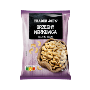 TRADER JOE'S Orzechy nerkowca smażone solone