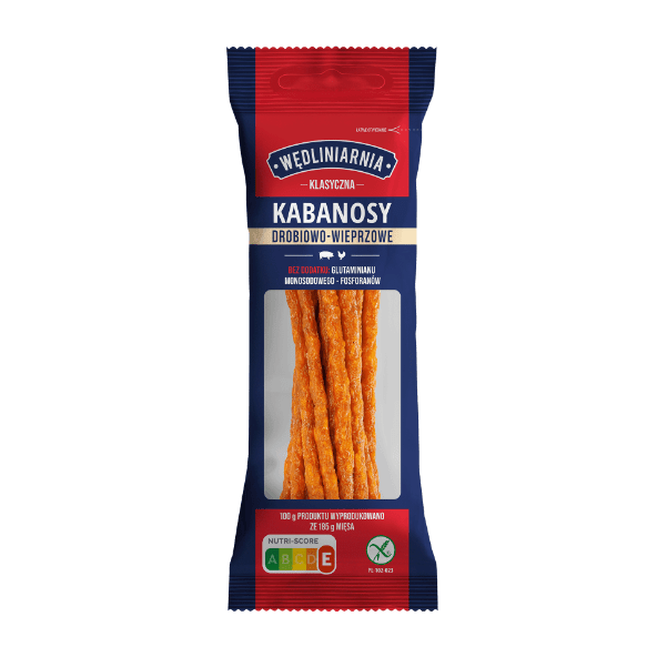 WĘDLINIARNIA Kabanosy wieprzowe/drobiowo-wieprzowe