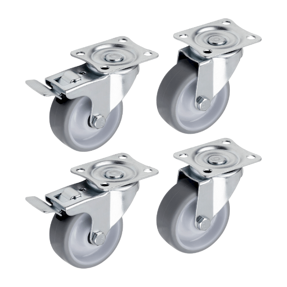 WORKZONE Zestaw rolek meblowych