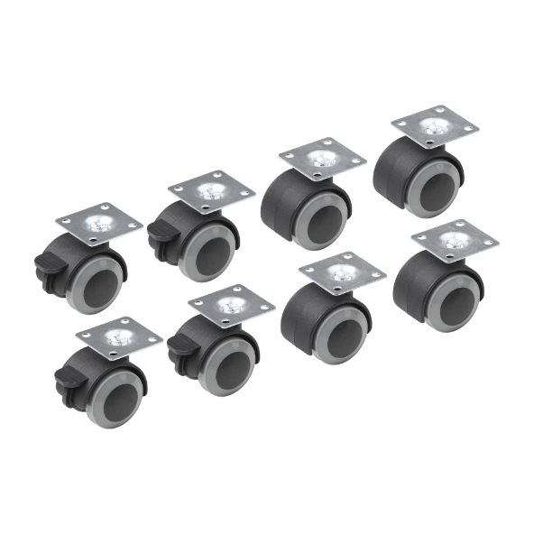 WORKZONE Zestaw rolek meblowych