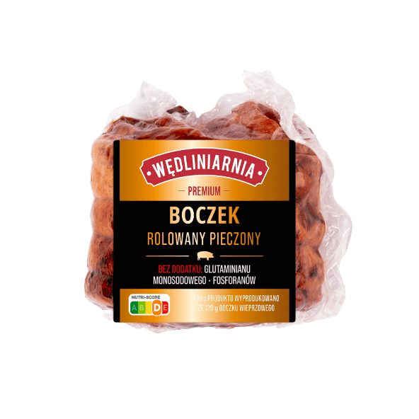 WĘDLINIARNIA PREMIUM Boczek rolowany pieczony
