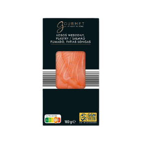 GOURMET FINEST CUISINE Łosoś wędzony podłużne plastry