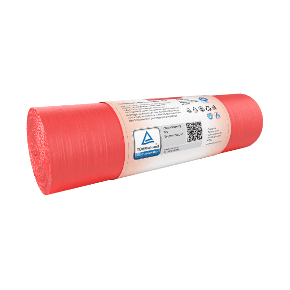 FOLIA Worki na śmieci z taśmą 60 l