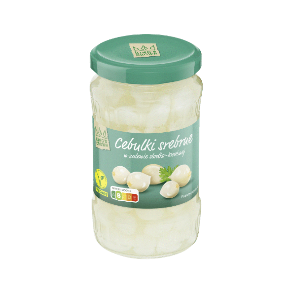 KING’S CROWN Cebulki srebrne