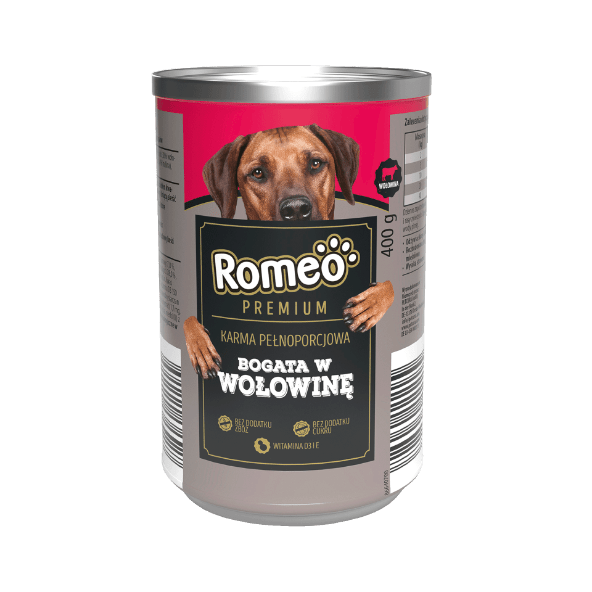 ROMEO PREMIUM Karma mokra dla psa