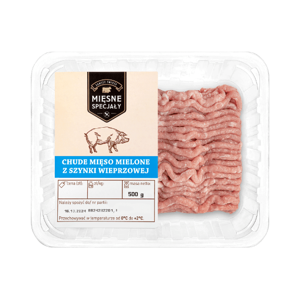 MIĘSNE SPECJAŁY Chude mięso mielone z szynki wieprzowej
