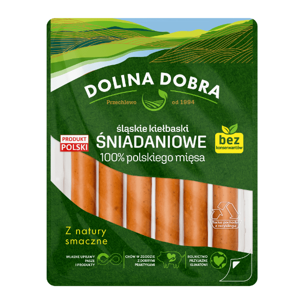 DOLINA DOBRA Kiełbaski śniadaniowe
