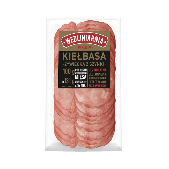 WĘDLINIARNIA PREMIUM Kiełbasa żywiecka z szynki