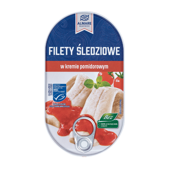 ALMARE Filety śledziowe w kremie pomidorowym