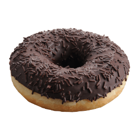 Donut w polewie czekoladowej