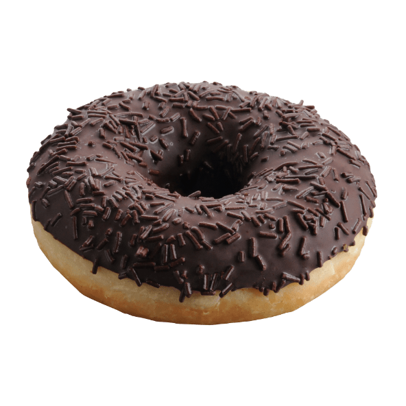 Donut w polewie czekoladowej