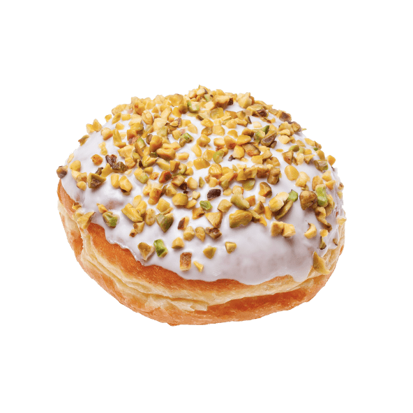 Pączek z nadzieniem pistacjowym