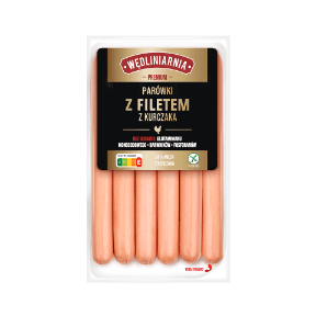 WĘDLINIARNIA PREMIUM Parówki z filetem z kurczaka
