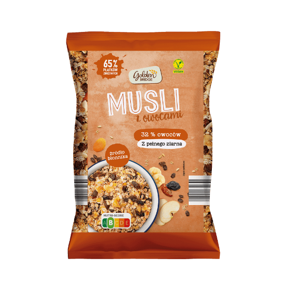 GOLDEN BRIDGE Musli z owocami/z orzechami i rodzynkami