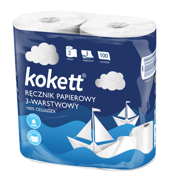 KOKETT Ręczniki papierowe 3-warstwowe