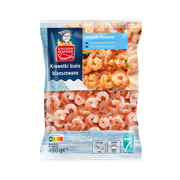 GOLDEN SEAFOOD Krewetki Vannamei blanszowane