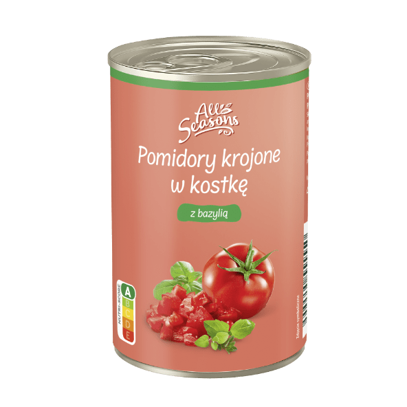 ALL SEASONS Pomidory krojone z dodatkami
