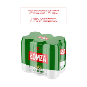Piwo Łomża Jasne