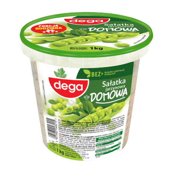 DEGA Sałatka jarzynowa domowa/z jajkiem