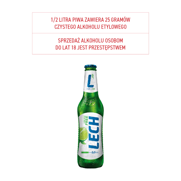 Piwo Lech Free limonka z miętą