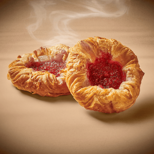 Ciastko duńskie z maliną