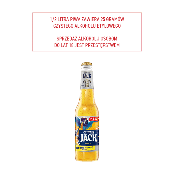 Piwo Captain Jack Citrus Tonic