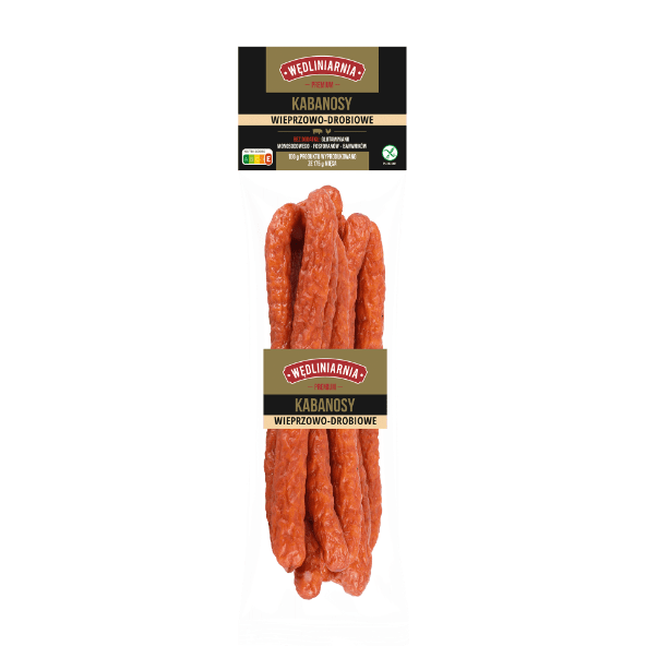 WĘDLINIARNIA PREMIUM Kabanosy wieprzowe/drobiowe