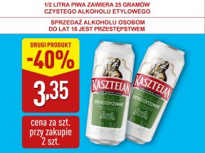 Piwo Kasztelan niepasteryzowane