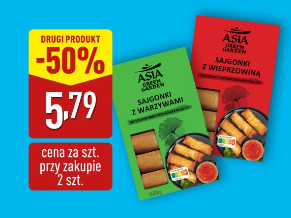 ASIA GREEN GARDEN Sajgonki z wieprzowiną/z warzywami