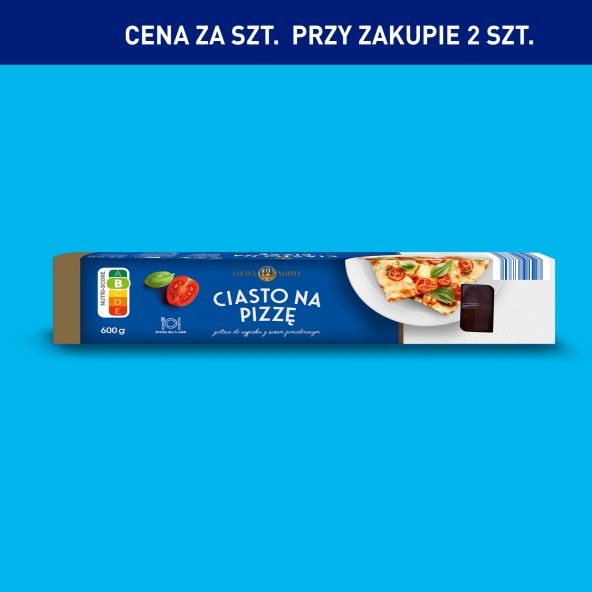 CUCINA NOBILE Ciasto na pizzę z sosem pomidorowym